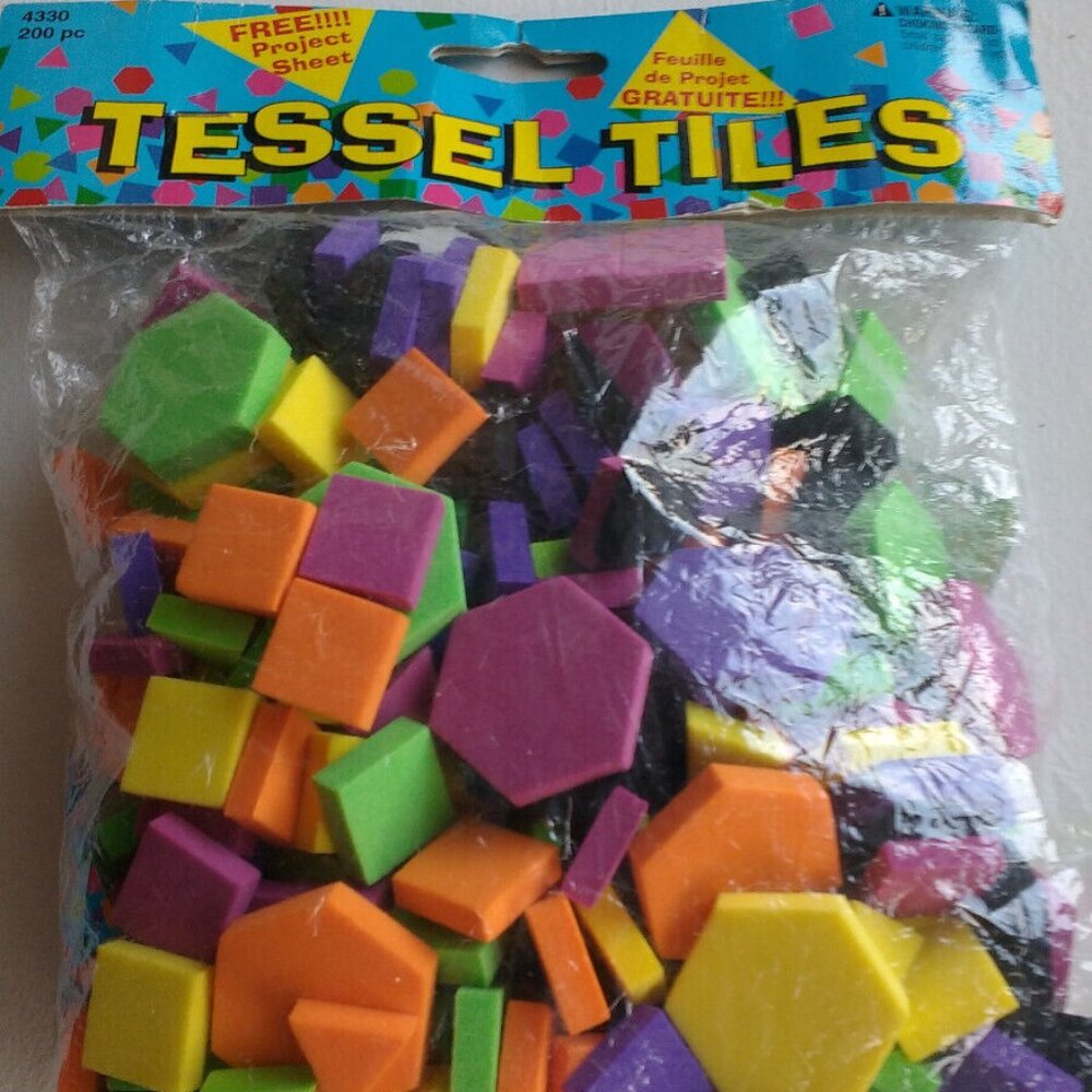 DIY Craft: Tessel Tiles craft make 1 pencil can. 200 pieces New